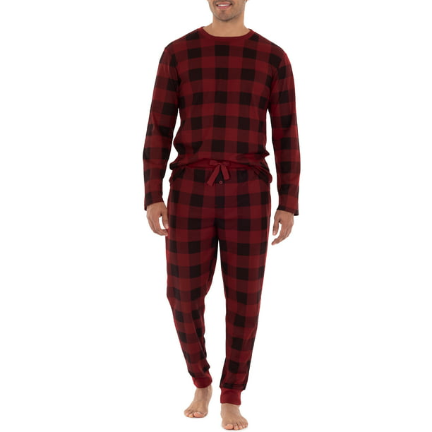 WSPLYSPJY Men Winter Autumn Thermal Cotton Sleepwear Tops and Pants Sets 